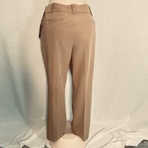 Tommy Hilfiger Sutton Boot Leg Pants Womens Sz 14 Tan Career Stretch NWT preppy